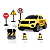 Kit Carro Road Lock Rodovias com Acessórios Samba Toys - Imagem 3