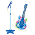 Guitarra com Microfone Rock Show com Luzes Azul DM Toys - Imagem 2