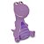 Dinossauro Baby Rex Cofrinho Roxo/Azul Adijomar - Imagem 3