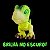 Dinossauro Baby Dinos T-Rex Verde Jurassic Park Pupee - Imagem 3