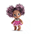 Boneca Baby Rainbow Fashion Negra Bambola - Imagem 2