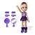 Boneca Polly Ginasta Pupee - Imagem 2