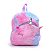 Mochila Escolar Pelúcia Unicórnio Feliz Polibrinq - Imagem 1