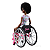 Boneca Barbie Negra Fashionistas com Cadeira de Rodas Mattel - Imagem 3