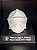 Capacete decorativo Branco/Preto - Imagem 1