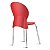 Cadeira Luna cromada vermelha - Imagem 3