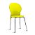 Cadeira Luna cromada amarelo limão - Imagem 1