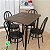 Conjunto de mesa e cadeiras marrom e preto - Imagem 3