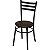 Cadeira DO 424 para cozinha pintura preta - Imagem 1