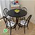 Conjunto de mesa redonda com quatro cadeiras - Imagem 1