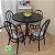 Conjunto de mesa redonda com quatro cadeiras - Imagem 2