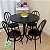 Conjunto de mesa redonda com quatro cadeiras - Imagem 3