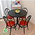 Conjunto de mesa redonda com quatro cadeiras - Imagem 4