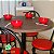 Conjunto mesa redonda e cadeiras para cozinha - Imagem 1