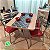 Conjunto mesa e quatro cadeiras cromadas - Imagem 3