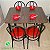 Conjunto mesa retangular e quatro cadeiras para cozinha. - Imagem 5