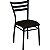 Cadeira reforçada para restaurantes preto fosco assento anatômico preto - Imagem 2