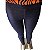 Calça legging feminina cotton imita jeans com 2 Bolsos super básica - Imagem 3