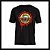 Camiseta preta rock banda Guns N Roses logo 100% algodão - Imagem 5