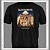 Camiseta preta rock Iron Maiden Powerslave Oficial Stamp - Imagem 1