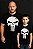 Camiseta preta estampa justiceiro - Imagem 4