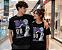 Camiseta preta de anime Evangelion OR - Imagem 1