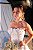 Vestido Curto Off detalhe Aplicações Flores 3D - Imagem 2