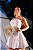 Vestido Curto Off detalhe Aplicações Flores 3D - Imagem 4
