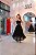 Vestido Midi em Renda Guipir Preto - Imagem 1