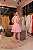 Vestido Curto Rosa Det. Floral 3D - Imagem 3