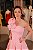 Vestido Curto Rosa Det. Floral 3D - Imagem 2