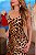 Vestido Midi Animal Print Corset drapeado - Imagem 3