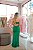 Vestido Longo Verde Det. Na frontal - Imagem 2