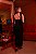Vestido Mídi Preto Bordado com Pedras - Imagem 2