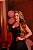 Vestido Curto de Couro Texturizado Preto - Imagem 3