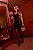 Vestido Curto de Couro Texturizado Preto - Imagem 1