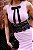 Vestido Curto em Crepe Rosa Candy Det. Rendado e Laço - Imagem 2