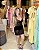 Vestido Curto Tule Rendado Preto com Det. Faixa Preta - Imagem 2