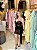 Vestido Curto Tule Rendado Preto com Det. Faixa Preta - Imagem 1