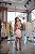 Vestido Curto Rosa Det. Frontal com Botões - Imagem 3