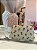 Bolsa Clutch de linho com bordado floral - Imagem 1