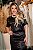 Conjunto chandon midi em cetim gloos preto - Imagem 3