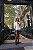 Vestido curto off white com casaco risca de giz e renda - Imagem 3