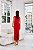 VESTIDO MIDI JUSTO EM MALHA VERMELHA COM DRAPEADO - Imagem 3