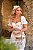 VESTIDO DOUCE BRISE MIDI DE CAMBRAIA BORDADA OFF WHITE E AZUL - Imagem 1