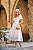 VESTIDO DOUCE BRISE MIDI DE CAMBRAIA BORDADA OFF WHITE E AZUL - Imagem 2