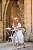 VESTIDO DOUCE BRISE MIDI DE CAMBRAIA BORDADA OFF WHITE E AZUL - Imagem 3