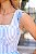 VESTIDO SECRET DE JARDIN MIDI DE CAMBRAIA LISTRADA AZUL E OFF WHITE - Imagem 2