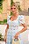 VESTIDO SERENITE MIDI DE RENDA RICHELIEU AZUL CANDY - Imagem 4