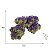 ENFEITE DE RESINA SOMA ROCHA DECO ZOANTHUS ROXO - Imagem 3